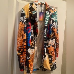 Colorful designed blazer